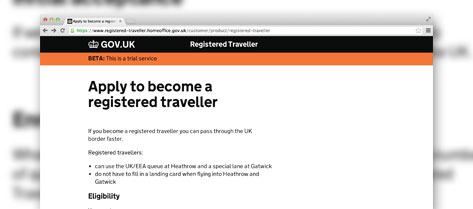 Registered traveller sample image
